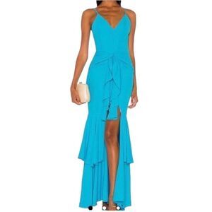 PatBo Revolve Maxi Dress in Bright Turquoise.Size 6